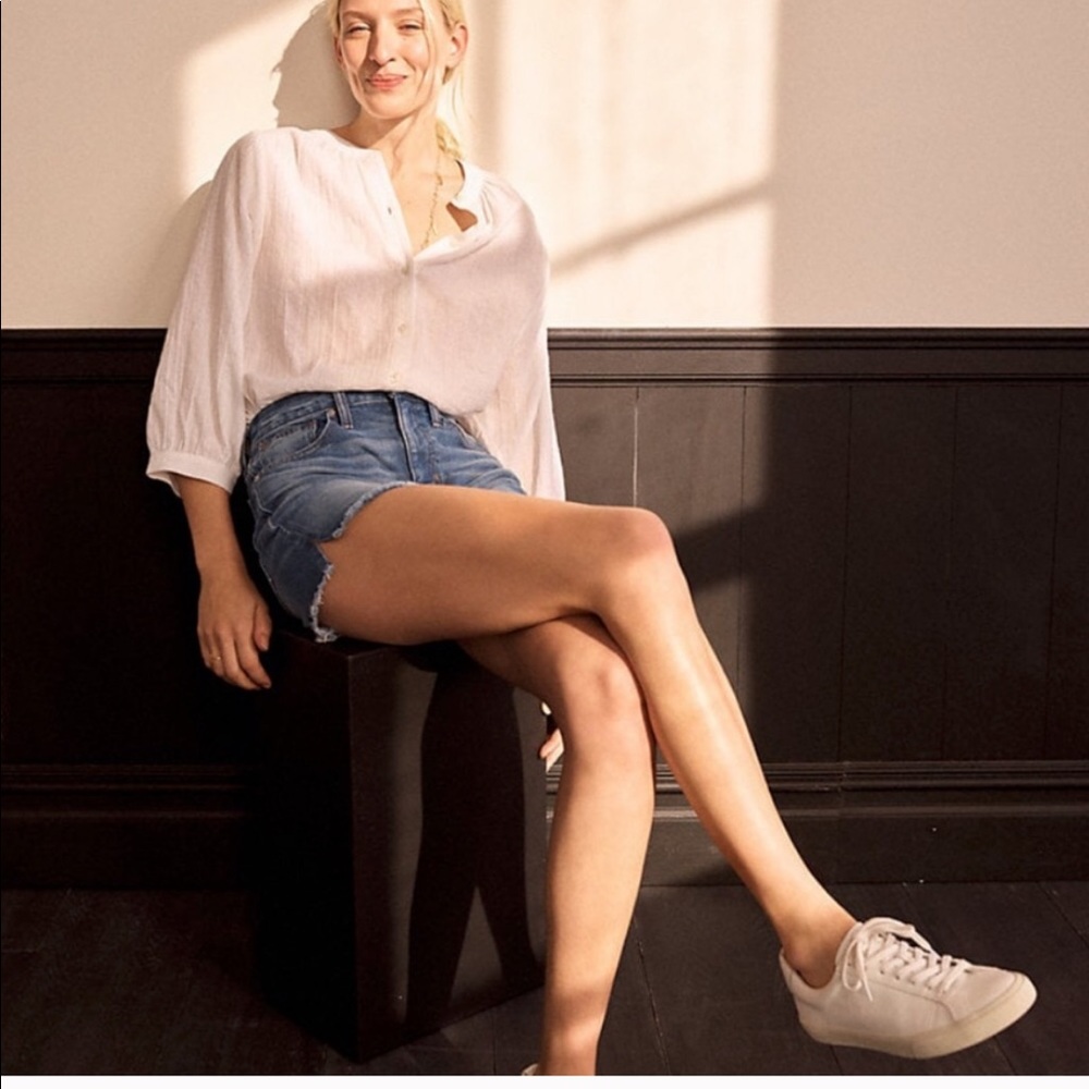 Made well Shimmer Peasant Top